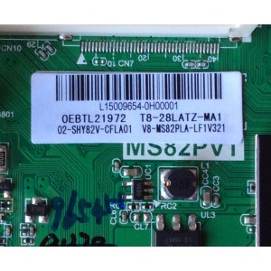 MAIN /TCL L15009654 / OEBTL21972 / T8-28LATZ-MA1 / 02-SHY82V-CFLA01 / V8-MS82PLA-LF1V321 / MS82PVT / TP.MS18VG.PB77 / MODELO DE 28''	