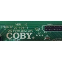 MAIN / COBY 002-FV40-2812-00R / 002-FV40-2812-00R VER:1.0 / MODELO TFTV4025 / PANEL LTA400HM17	