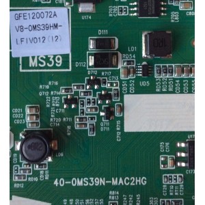 MAIN / TCL V8-0MS39HM-LF1V012(I2) / GFE120072A / V8-OMS39HM-LF1V012(I2) /40-0MS39N-MAC2HG / MS39	