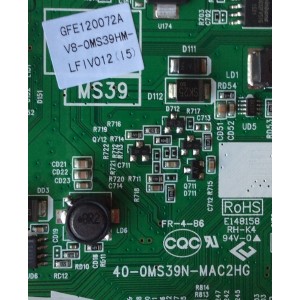 MAIN / TCL V8-0MS39HM-LFIV012(I5) / GFE120072A / V8-OMS39HM-LFIV012(I5) / 40-0MS39N-MAC2HG / MS39	