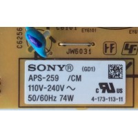 FUENTE DE PODER / SONY 1-474-204-42 / 147420442 / 1-881-518-11 / APS-259 / 173159711 / SUSTITUTA 1-474-204-41 / MODELO KDL-22BX300	