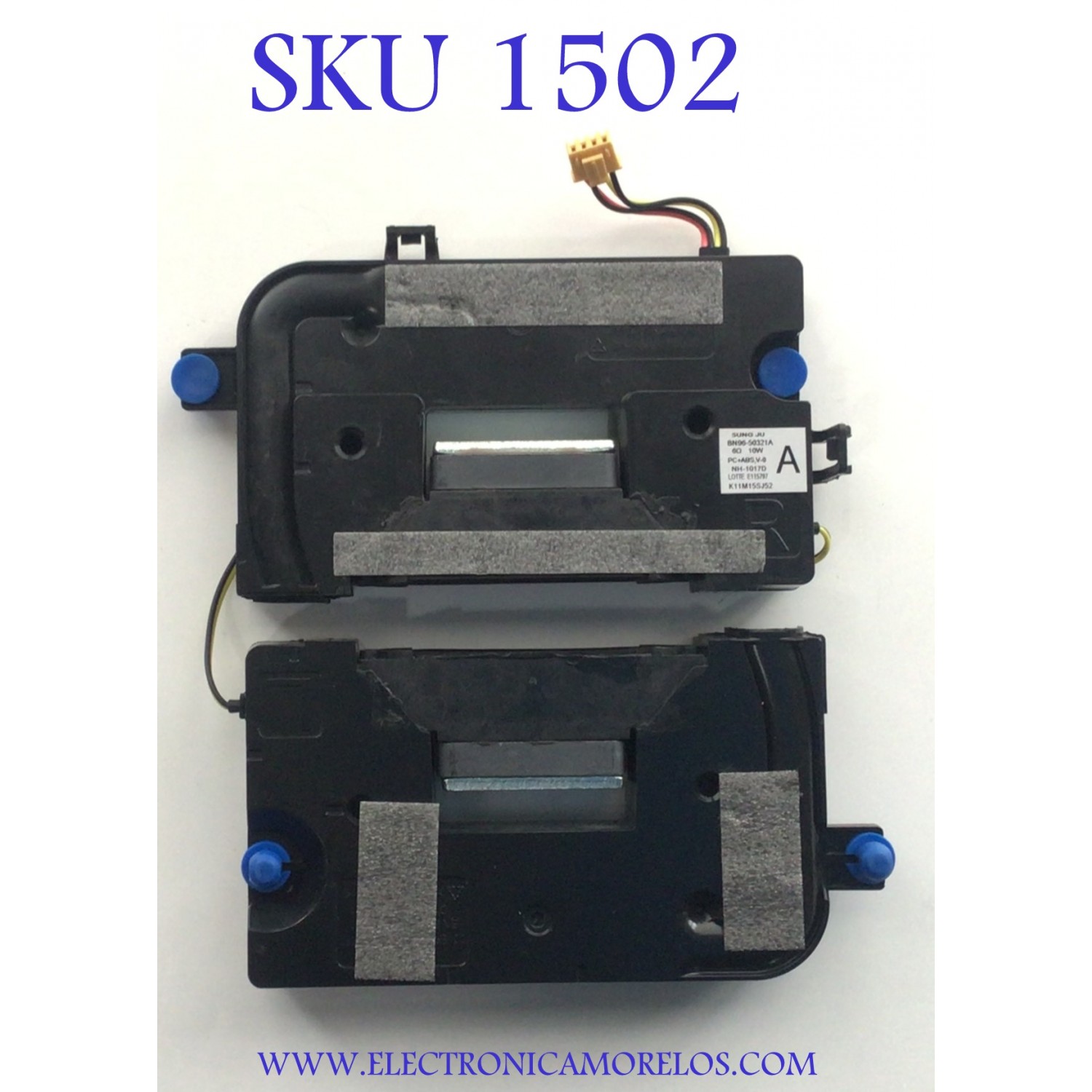 KIT DE BOCINAS ORIGINAL PARA TV SAMSUNG 2 PIEZAS / NUMERO DE PARTE BN96 ...