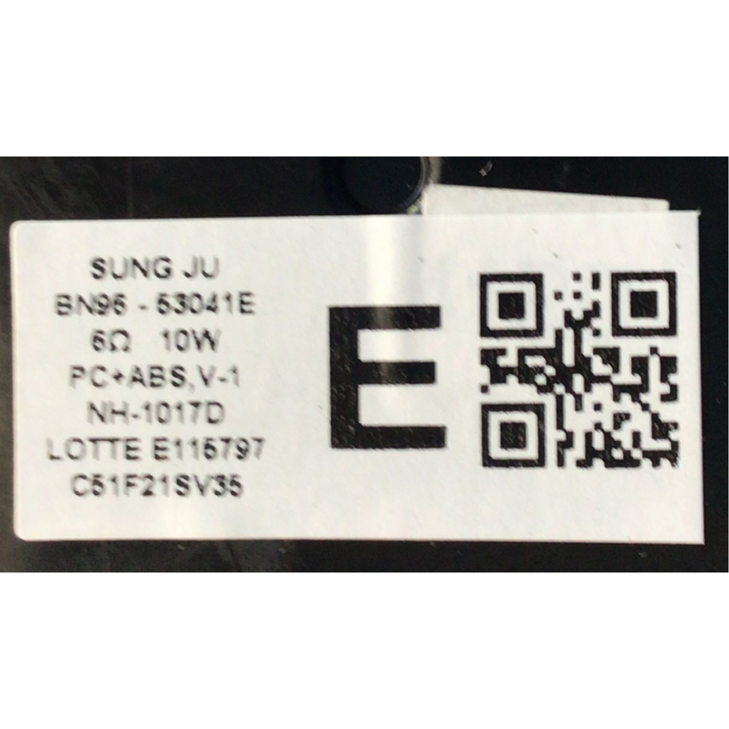 KIT DE BOCINAS (4PZS) SAMSUNG / NUMERO DE PARTE BN96-53041E / 6Ω 10W ...