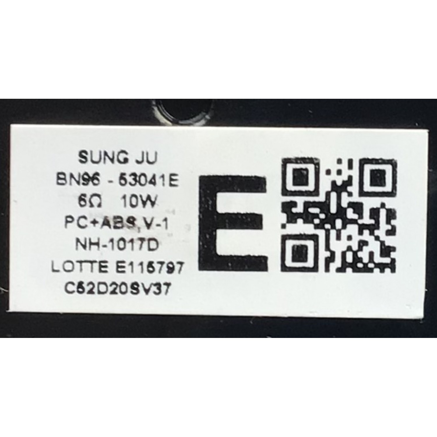 KIT DE BOCINAS PARA TV SAMSUNG ( 2 PZ ) / NUMERO DE PARTE BN96-53041E ...