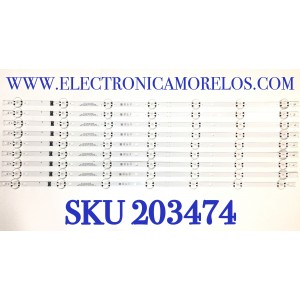KIT DE LED'S PARA TV LG (9 PIEZAS) / NUMERO DE PARTE EAV65012001 / SSC_Y21_SLIM_TRIDEM_70UP80_S / SSC_Y21_SLIM_TRIDEM_70UP80_S_PTN2_REV00_200820 / B6DA / 27Y1C / PANEL NC700TQG-VSKH1 / MODELO 70UP8070PUA / 70UP8070PUA.BUSMLKR