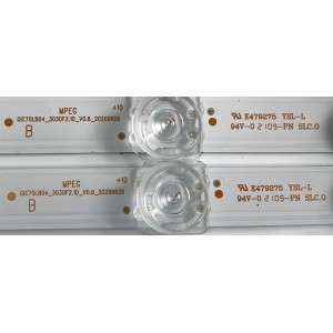 KIT DE LEDS PARA TV TCL ( 6 PZ ) / NUMERO DE PARTE 4C-LB7013-ZM03J / 4C-LB7014-ZM03J / GIC70LB03_3030F2.1D_V0.8_20200629 / GIC70LB04_3030F2.1D_V0.8_20200629 / E479275 / PANEL LVU700NDML / MODELOS 70S430 / 70S434