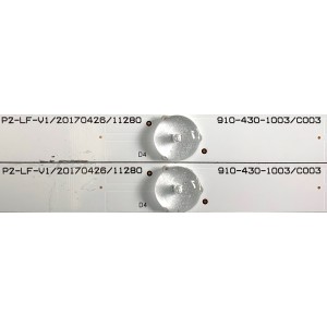 KIT DE LEDS PARA TV WESTINGHOUSE ( 4 PZ ) / NUMERO DE PARTE B-CNCF43D709 / P2-LF-V1-20170426/11280 / 910-430/1003/C003 /  E466169 / MODELO WD43UB4530