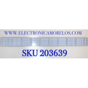 KIT DE LED'S PARA TV ELEMENT ( 4 PZ )  / NUMERO DE PARTE 910-400-1024 / 9104001024 / PB10D782183BL042-003H / MODELO ELEFS403S / ELEFS403S K1401