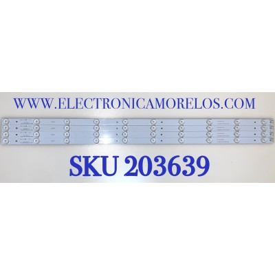KIT DE LED'S PARA TV ELEMENT ( 4 PZ )  / NUMERO DE PARTE 910-400-1024 / 9104001024 / PB10D782183BL042-003H / MODELO ELEFS403S / ELEFS403S K1401