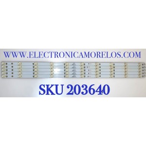 KIT DE LED'S PARA TV VIZIO ( 5 PZ ) / NUMERO DE PARTE LBM430P1001 / LBM430P1001-AE-3S / E349376 / EVTLBM430P1001-AE-3S / PANEL TPT430H3-DUYSHA.D / MODELO D43-C1 / D43-C1 LTT7SEBR /  D43-D1 / D43-D1 LTT7ULBS / D43N-E1