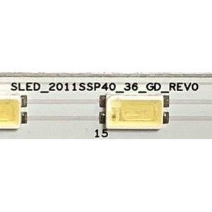 BARRAS DE LED PARA TV SHARP ( 2 PZ ) / NUMERO DE PARTE SLED-2011SSP40-36-GD-REV0 / GA0321 / PANEL LK400D3GW80Z / MODELO LC-40LE830U