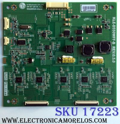 LED DRIVER SLAVE / LG KLE-D550WFF-B / 55LE8500-SLAVE / A1Y1020A / KLE-D550WFF-B REV:0.5.0 / PANEL LE85M55T240V5 / MODELOS 55LE8500-UA AUSWLJR / 55LE5400-UC / 55LE8500-UA