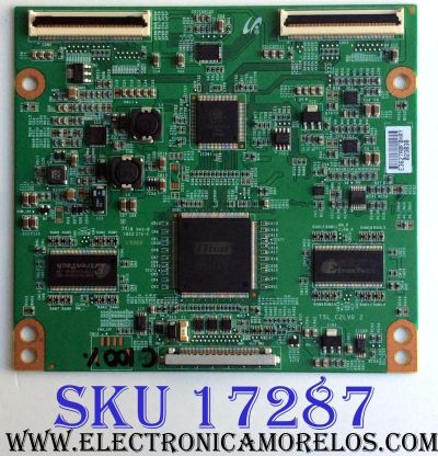 T-CON / SONY 1-857-792-11 / LJ94-03627A / 3627A / TSL_C2LV0.2 / PANEL LTY400HM03-001 / MODELO NSX-40GT1
