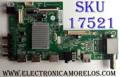 MAIN / HITACHI 1010234035 / MS34580-ZC01-01 / 1010234035-02671 / M58/2010044900-16 / E022M031-01 / E168066 / KB-6160 / PANEL V500DJ6-QE1 / MODELO 50C61 MT8GG