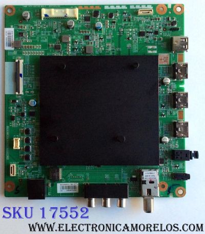 MAIN PARA TV TOSHIBA / NUMERO DE PARTE 631V0A00010 / TAM9 VTV-L65730 REV:1 / 691V0A00010 / REV:1E / PANEL K550WDRA / LSC550FN11 / DISPLAY ST6461D07-2 / MODELOS 55L711U18 / 55L711M18