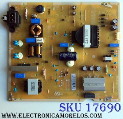 FUENTE DE PODER PARA TV LG / NUMERO DE PARTE EAY64948701 / EAX67865201 / 64948701 / EAX67865201(1.7) / LGP55TJ-18U1 / PLDK-L703A / MODELOS 55UU340C-UB / 55UK6090PUA / 55UK6300PUE / 55UN6950ZUA / 55UN7000PUB / 55UM6910PUC / 55UM6950DUB / 55UN7100PUA
