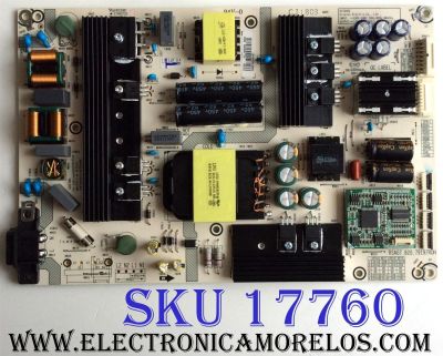 FUENTE DE PODER / HISENSE 224259 / RSAG7.820.7919/ROH / HLL-4066WB / CQC13134095636 / E166702 / MODELOS 55H9100E PLUS