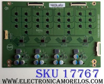 LED DRIVER PARA TV VIZIO / NUMERO DE PARTE LNTVHU16ZXAB2 / 715G9366-P01-000-005T / HU16ZXAB2 / E88441 / PANEL´S TPT550U1-QVN05.U REV:S59B0A / TPT550U1-QVN05.U REV:S9B0A / MODELO P55-F1 / P55-F1 LTMWXHKU
