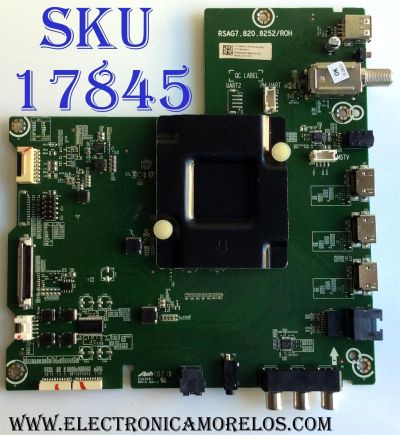 MAIN / HISENSE 237389 / RSAG7.820.8252/ROH / 231575 / HU50A6100UWR / 3TE50G182002 / ZTP1865G9E7 / MODELO ¨50¨