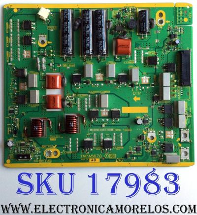 X-SUS / PANASONIC TXNSS1RBUU / TNPA5670 / TNPA5670AB / 5670AB / PANEL MC127FJ1531 / MODELO TC-P50GT50