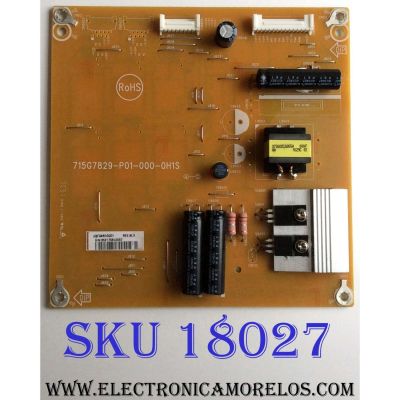 LED DRIVER / DELL FQ482GQD1 / 715G7829-P01-000-0H1S / (Q)FQ482GQD1 / PANEL LC430EQE ( H)(A1) / MODELO P4317Q