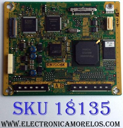 MAIN LOGICA / PANASONIC TNPA4431AB / TNPA4431 / PANEL MC106H30F11 / MODELO TH-42PH11UK