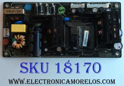 FUENTE DE PODER / DYNEX DTV207A.PCB / CQC03001003024 / E248439 / REV 0.0 / PANEL T200XW02 V.0 / MODELOS DX-LTDVD20 / NS-LTDVD20 / 19HLV87