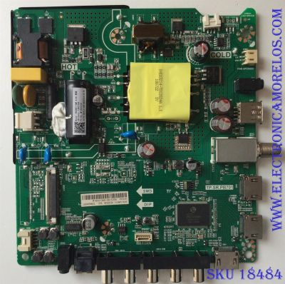 MAIN / FUENTE ( COMBO ) / HISENSE 180708 / R18061360 / TP.SR.PB701 / LSC400HN02 / PANEL JHD400N12F31 / MODELO 40EU3000	