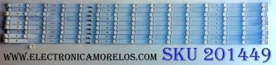 KIT DE LED´S PARA TV / SONY ((9 PIEZAS)) YD8F007DND01B / LSY550FF04-B0J / MBL-55030D915SN1 / MBL-55030D915SN0 / EAHB54T4 / EBHB53T4 / MODELO XBR-55X900F
