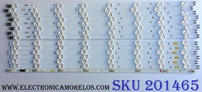 KIT DE LED´S PARA TV (14 PIEZAS) SAMSUNG 2012SVS60 3228 FHD LEFT08 REV1.1 120410 ( 8 PIEZAS ) / SLED 2011SVS60 3228 RIGHT08 REV1.0 (6 PIEZAS) / PANEL´S DE600CGS-V1 / CY-DE600CGS-V1 / MODELOS UN60EH6050 / UN60EH6050FXZA HS01