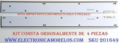 KIT DE LED'S PARA TV (SOLO 2 PIEZAS) / ((INCOMPLETO)) / SAMSUNG BN96-32155A / BN96-32156A / 32155A / 32156A / PARTES SUSTITUTAS BN96-32156A / BN96-32157A / PANEL LSF750FF01-G03 / MODELOS UN75HU8550FXZA / UN75HU8500FXZA