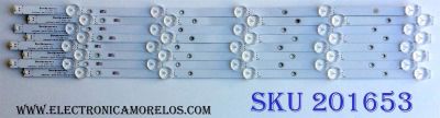 KIT DE LED'S PARA TV (8 PIEZAS) / TOSHIBA SVK550AC1 / SVK550AC1_WICOP_Rev04_5LED_20161212 / E78030 / I0524H / M1DY1 / A111F3 / PANEL K550WDRA / K550WDRAHL350A700 / MODELO 55L711U18 / 55L711U18 / 55LF711U20