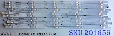 KIT DE LED'S PARA TV (12 PIEZAS) / SHARP JL.D65051330-365AS-M_V02 / 1199095 / 181005 / JL.D65051330  / PANEL HD650S1U71 / HD650S1U71-L1\S0\GM\ROH / MODELOS LC-65Q7300U / LC-65Q7370U