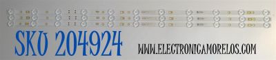 KIT DE LEDS ORIGINAL PARA TV  ROKU SELECT SERIES 3 PIEZAS / NUMERO DE PARTE 30342011018CD / LED42D11-ZC62AG-11CD / 240808AB06 / 42000M64S / DISPLAY V430DJ1-Q01 REV.D2 / MODELO 43R4AX / 43R4A4
