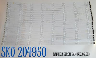 KIT DE LEDS ORIGINAL PARA TV SONY 20 PIEZAS / NUMERO DE PARTE SONY-CBN-65-PCB-V2 / J2534FC / YC65F / PANEL YDDM065DGS11 / DISPLAY ST6451D07-6 V2.2 / MODELO XR-65X90CL / XR65X90CL