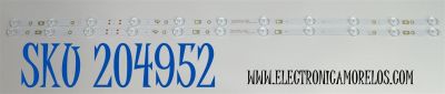 KIT DE LEDS ORIGINAL PARA TV ONN 2 PIEZAS / NUMERO DE PARTE 30342011012DS / LED42D11-ZC52AG-10DSEZ / 240912BF03 / 42000M59H / PANEL JR425R3HC0K / DISPLAY JR425R3HC0K / BN96-57614A / MODELO 100012584 43" / 100133209 43"