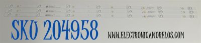 KIT DE LEDS ORIGINAL PARA TV WESTINGHOUSE 3 PIEZAS / NUMERO DE PARTE MS-L5300 / MS-L5300 V1 / M210 KB C J 6N / LB-C420-G6F-Z-7-12-W-N-2A / PANEL C420Y20-5C / DISPLAY JE415D3HA4L / MODELO WR42FX2210