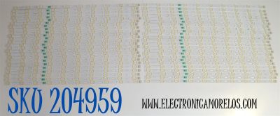 KIT DE LEDS ORIGINAL PARA TV SAMSUNG 48 PIEZAS / NUMERO DE PARTE BN96-58262A / V0Q8-850SM0-R0 / 58262A / PANEL CY-TD085FKAV2H  / DISPLAY T850QVN04.4 / BN96-58274A / MODELO QN85Q80DDFXZA