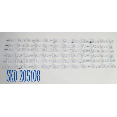KIT DE LEDS ORIGINAL PARA TV HISENSE 6 PIEZAS / NUMERO DE PARTE LB650AC / LB650AC V0 / HD650K1U51-T0L5-2024112101 / 1412428S00 HE65 / PANEL HD650K1U51-T0L5B\ROH / DISPLAY T650QVN07.5 / MODELO 65QD65QV / 65QD65QV 65Q60QUV