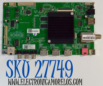 MAIN ORIGINAL PARA TV ONN ROKU 4K UHD HDR / NUMERO DE PARTE 515C16010M08 / MS16010-ZC01-01 / C515C16010M08-SW1 / M08-2120000556/10 / 1010512689-04159 / M21046-MV / PANEL BOEA500WH1 / DISPLAY CC500PV5D VER.17 / MODELO 100012585 50"