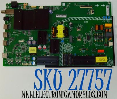 MAIN FUENTE COMBO ORIGINAL PARA TV VIZIO 4K UHD HDR SMARTCAST / NUMERO DE PARTE 60000-00058 / MB-MT5586-D / 4700025478 / U25010305-0A01013 / PANEL BOEI550WQ1 / DISPLAY HV550QUB-F70 REV.2.0  /MODELO M55Q6-L4 / M55Q6-L4 LBVFN8KB