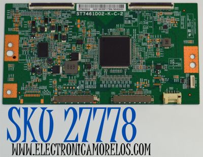 T-CON ORIGINAL PARA TV SONY / NUMERO DE PARTE 34291100CE / ST7461D02-K-C-2 / ST7461D02-K / 34291100CE0F11 / PANEL YDCS075MES02 / DISPLAY ST7461D02-K VER.2.1 / MODELO XR-75X93L / XR75X93L