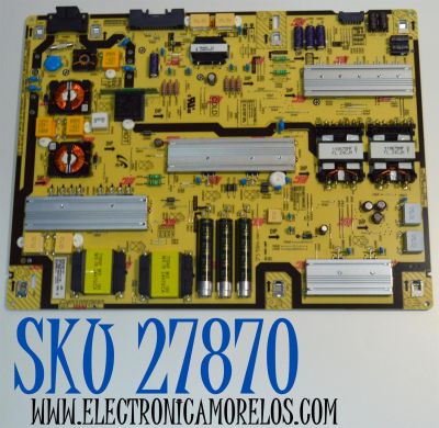 FUENTE DE PODER ORIGINAL PARA TV SAMSUNG / NUMERO DE PARTE BN44-01113B / L85E6N_BHS / BN4401113B / PANEL CY-SC085FGCV2H / DISPLAY PT850GT02-5 VER.1.0 / MODELO UN85DU8000CXZA / UN85DU8000DXZA