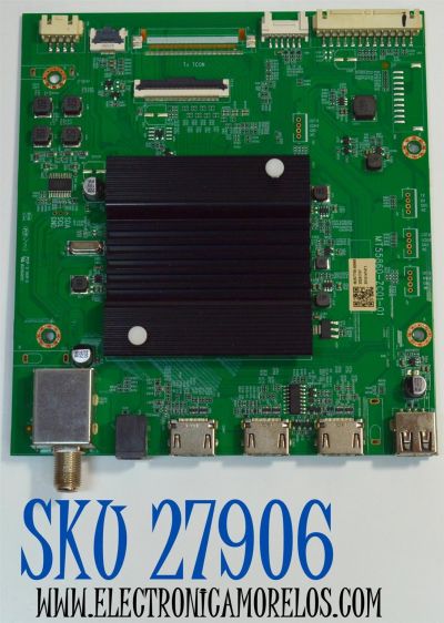 MAIN ORIGINAL PARA TV VIZIO 4K UHD HDR SMARTCAST / NUMERO DE PARTE 515C55860M25 / MT55860-ZC01-01 / M25/7700-00665 / 2010147473 / DISPLAY JR745R3HC5K / BN96-58357A / MODELO V4K75M-0810 / V4K75M-0810 LMC1W6GA