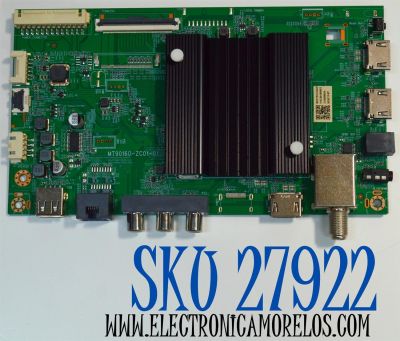 MAIN ORIGINAL PARA TV ONN ROKU 4K UHD HDR / NUMERO DE PARTE 515C90160M03 / MT90160-ZC01-01 / M03/7533-02447 / 2130006634 / M24213-MT / PANEL V500DJ7-QE1 (D5) / V500DJ7-QE1 REV.D5 / MODELO 100012585 50"