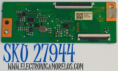 T-CON ORIGINAL PARA TV ONN / NUMERO DE PARTE 513C43D0M02 / TV43D0-ZC01(A) / 303C4300231 / M02/4253-02100 / 2010141008 / DISPLAY HV430FHB-F91 / MODELO 100133209 43"