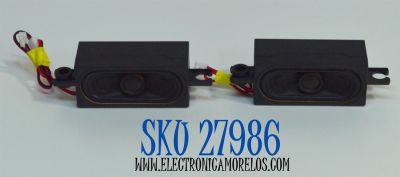 KIT DE BOCINAS ORIGINAL PARA TV ONN 2 PIEZAS / NUMERO DE PARTE YX3070 / YX3070-L1-5W / SL 0241117D / MODELO 100012590 24"