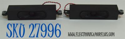 KIT DE BOCINAS ORIGINAL PARA TV ONN 2 PIEZAS / NUMERO DE PARTE 378G0120277YAA / X413-C1 / MODELO 100012585 50"