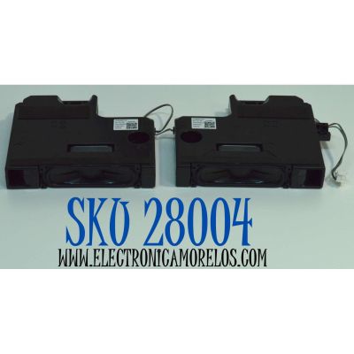 KIT DE BOCINAS ORIGINAL PARA TV LG 2 PIEZAS / NUMERO DE PARTE EAB65837401 / U7FF186 / U7BB185 / UA75 / U7FB185-01 / U7FB186-01 / 50111 / 50120 / N5A22L / MODELO 50UA7700AUA / 50UA7700AUA.BUSULKR / 43UA7500ZUA /50UA7500PSA