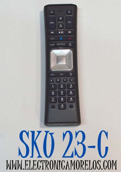 CONTROL REMOTO ORIGINAL PARA LOS SERVICIOS DE TELEVISION POR CABLE COX CONTOUR / COMANDO DE VOZ / NUMERO DE PARTE XR11-RF / XR11 V2-UTU / URC4350BL0-2-R-LN / MG3-4350 / P14094-C03 / URC4351BC-1-R / C173001